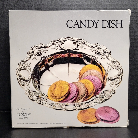 Towle Silverplate Candy Dish #4022 - Picture 1 of 6